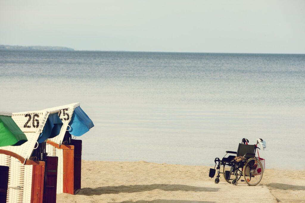 Teil 2. Barrierefreie Strandzugänge sind leider noch immer nicht Alltag. Mit dem SEATRAC gäbe es eine geniale Möglichkeit für Menschen mit Gehbehinderung ins Meer zu kommen.